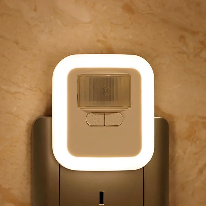

LED Motion Sensor Light Wall Night Plug-in Lamp Light with Brightness 30s/60s/90s/120s Lighting Time Adjustable for Living Room