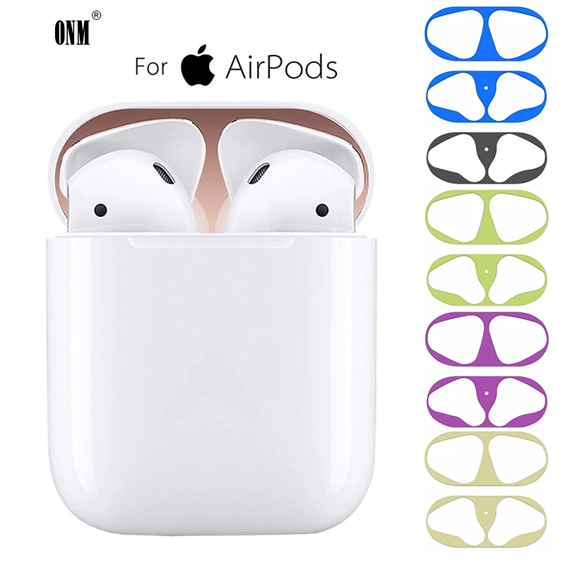 Ультратонкая защита для кожи AirPods металлическая пленка железные стикеры стружка