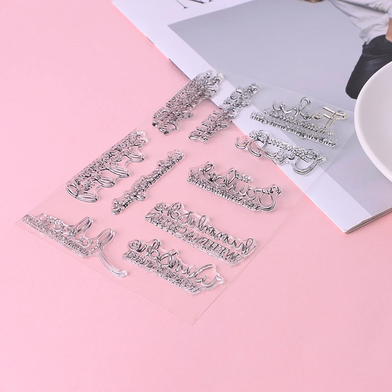 

Nice DIY Silicone Clear Stamp Cling Seal Scrapbook Embossing Album Decor Craft