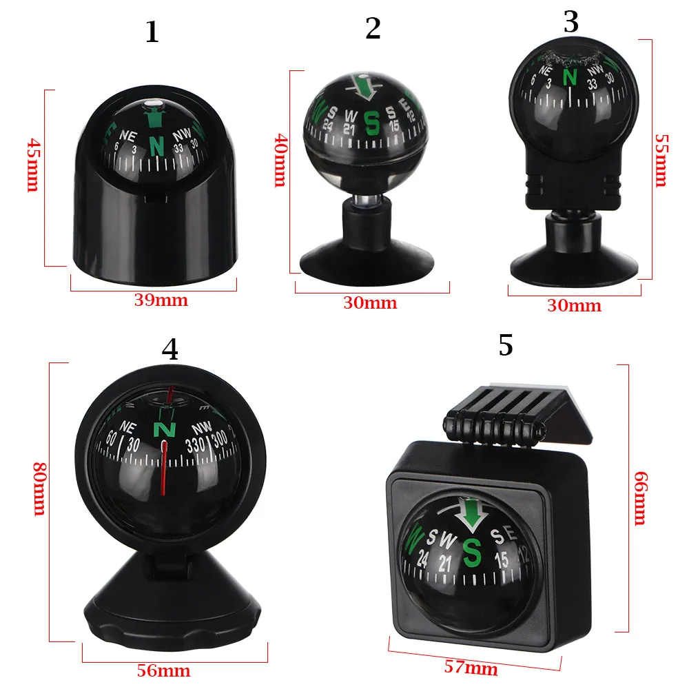 1 шт. многофункциональный универсальный автомобильный компас для крепления на