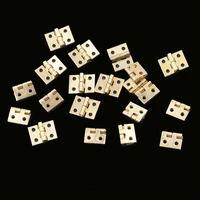 20pcspack cabinet door hinges furniture accessories brass plated mini hinge small decorative jewelry wooden box 8mm10mm