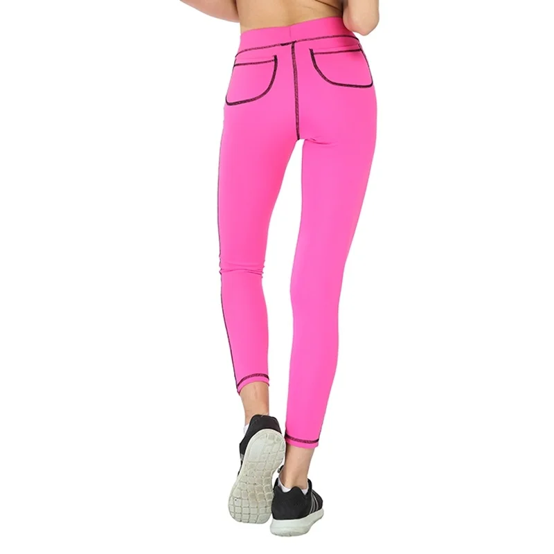 Женские спортивные леггинсы с высокой талией карманами время приключений