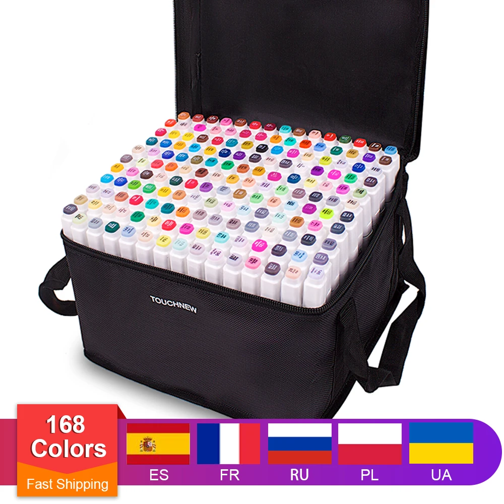 Двусторонние маркеры TouchFIVE 30/40/60/80/168 цветов