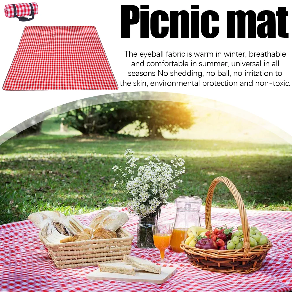 

Folding Camping Mat Waterproof Sandproof Beach Blanket Outdoor Portable Picnic Pad Moisture Proof Mat Hiking Traveling