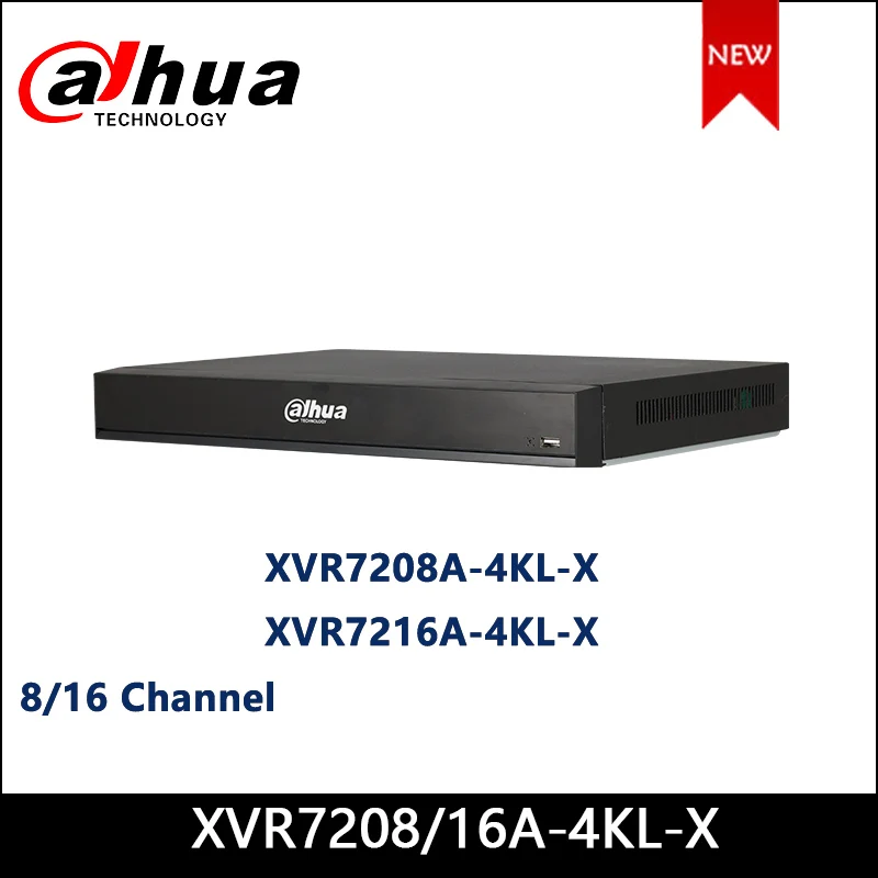 Dahua XVR XVR7208A-4KL-X XVR7216A-4KL-X 8/16 Channel Penta-brid 4K 1U Digital Video Recorder IoT & POS functionalities | Безопасность