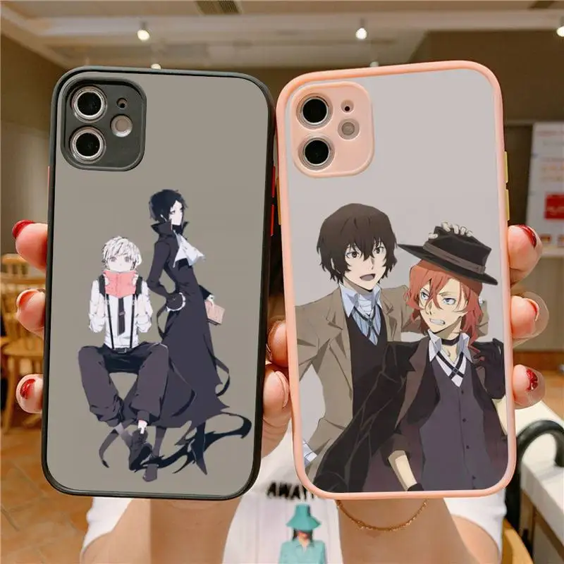 

Yinuoda Bungo Stray Dogs Phone Case for iPhone 11 12 13 mini pro XS MAX 8 7 6 6S Plus X 5S SE 2020 XR cover