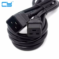 iec320 female c19 to male c20 power mains extension cable 1 8m 180cm 6ft for pdu ups 20a heavy duty computer