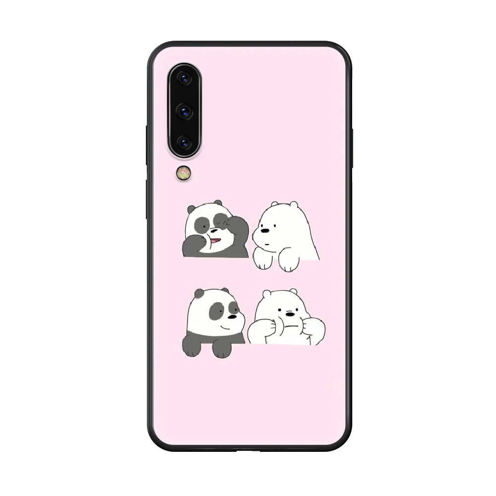 

Cute Funny Bear Cartoon Mom Baby Phone Case cover hull For SamSung Galaxy A 3 5 7 10 20 30 40 50 51 70 71 e s plus black funda