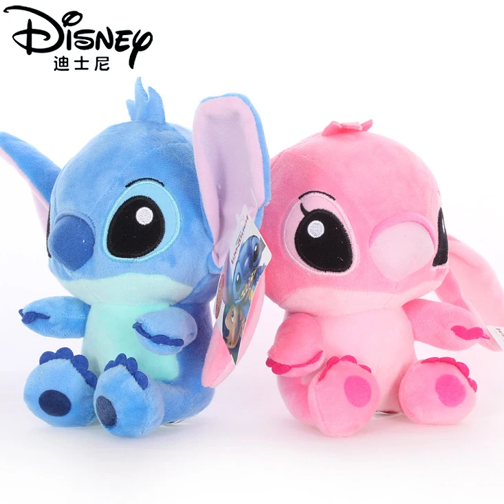 Disney 20 см мультфильм Стич Лило и мягкие плюшевые животные Детская игрушка для