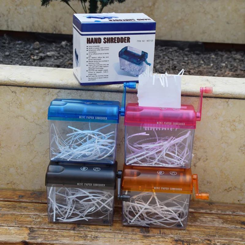 

A6 Mini Hand Shredder Manual Paper Cutting Machine Paper Crusher Documents Cutting Machine Financial Shredder Office Electronics