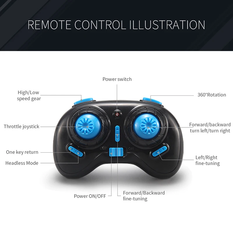 Мини Квадрокоптер 2 4 ГГц с дистанционным управлением свободным вращением