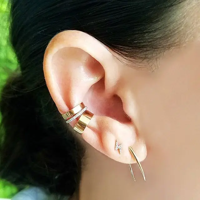 Минималистичное ювелирное изделие из стерлингового серебра 2019 пробы с зернистой