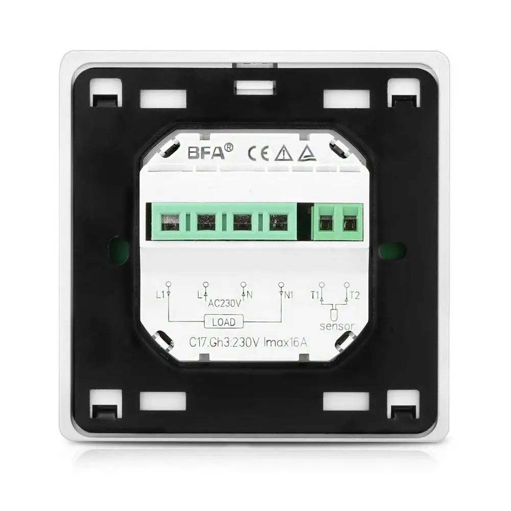 Цифровой термостат для напольного отопления 16A ЖК дисплей Электрический