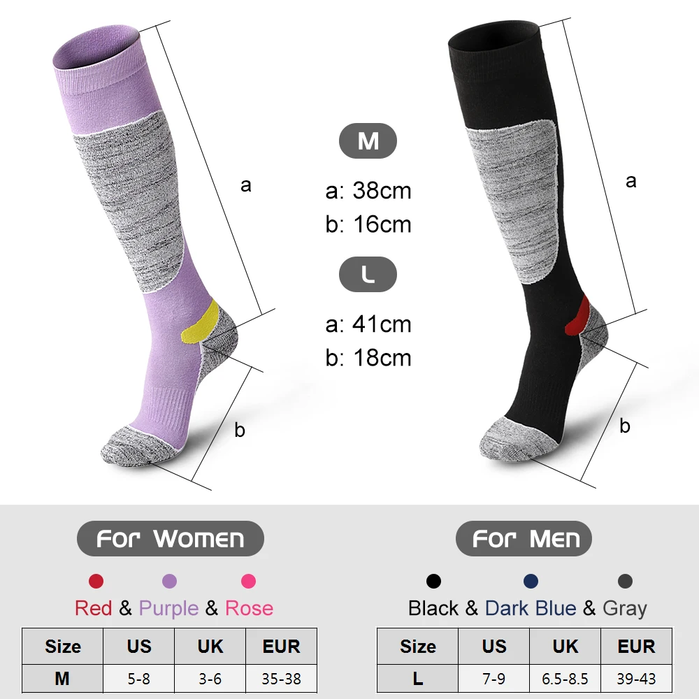 3 пары уличных спортивных носков зимние махровые теплые чулки для мужчин и женщин