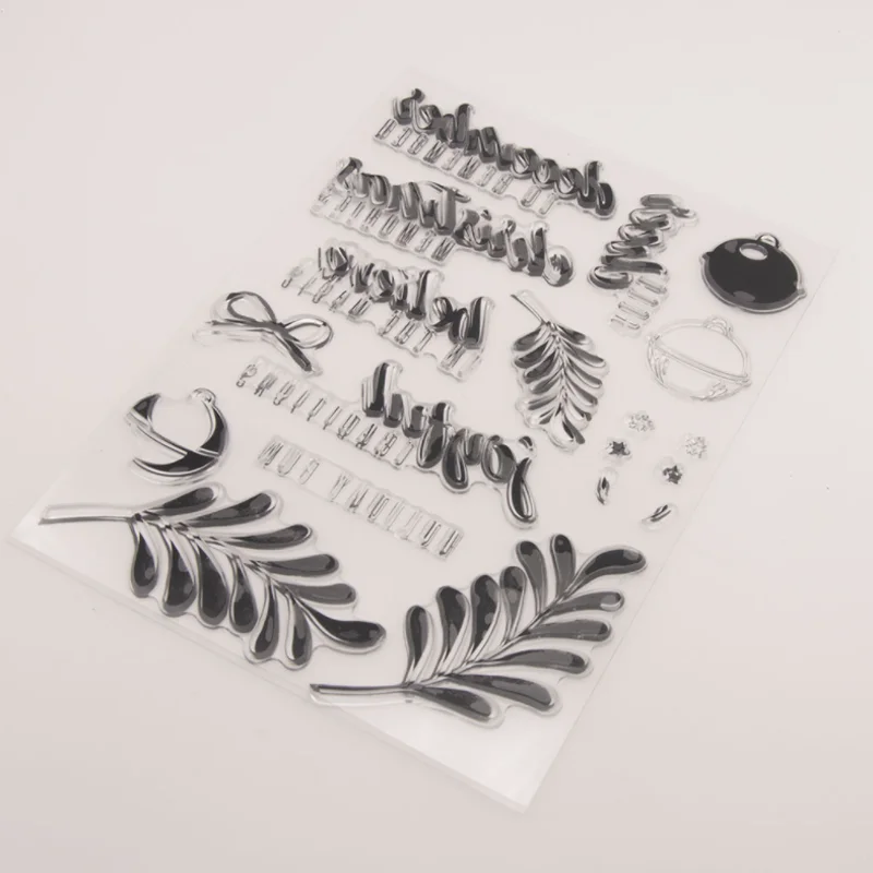 Рождественский прозрачный силиконовый штамп 1 шт. сделай сам скрапбукинг