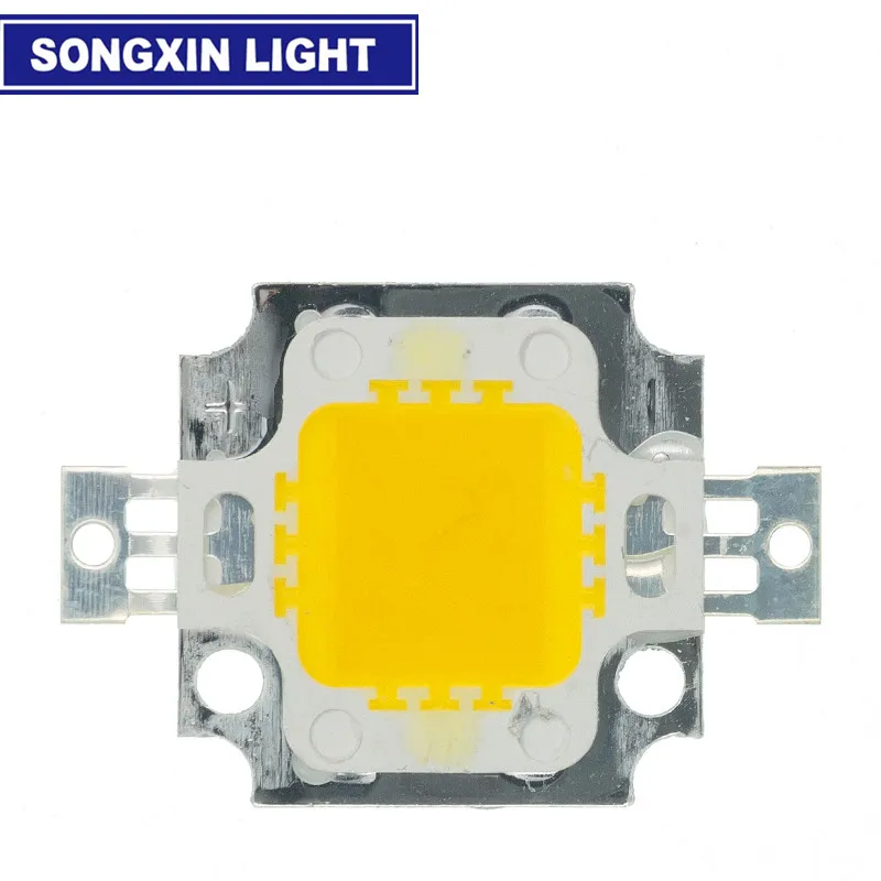 50 шт. 10 Вт белый/теплый белый/красный/зеленый/синий/желтый светодиодный чип