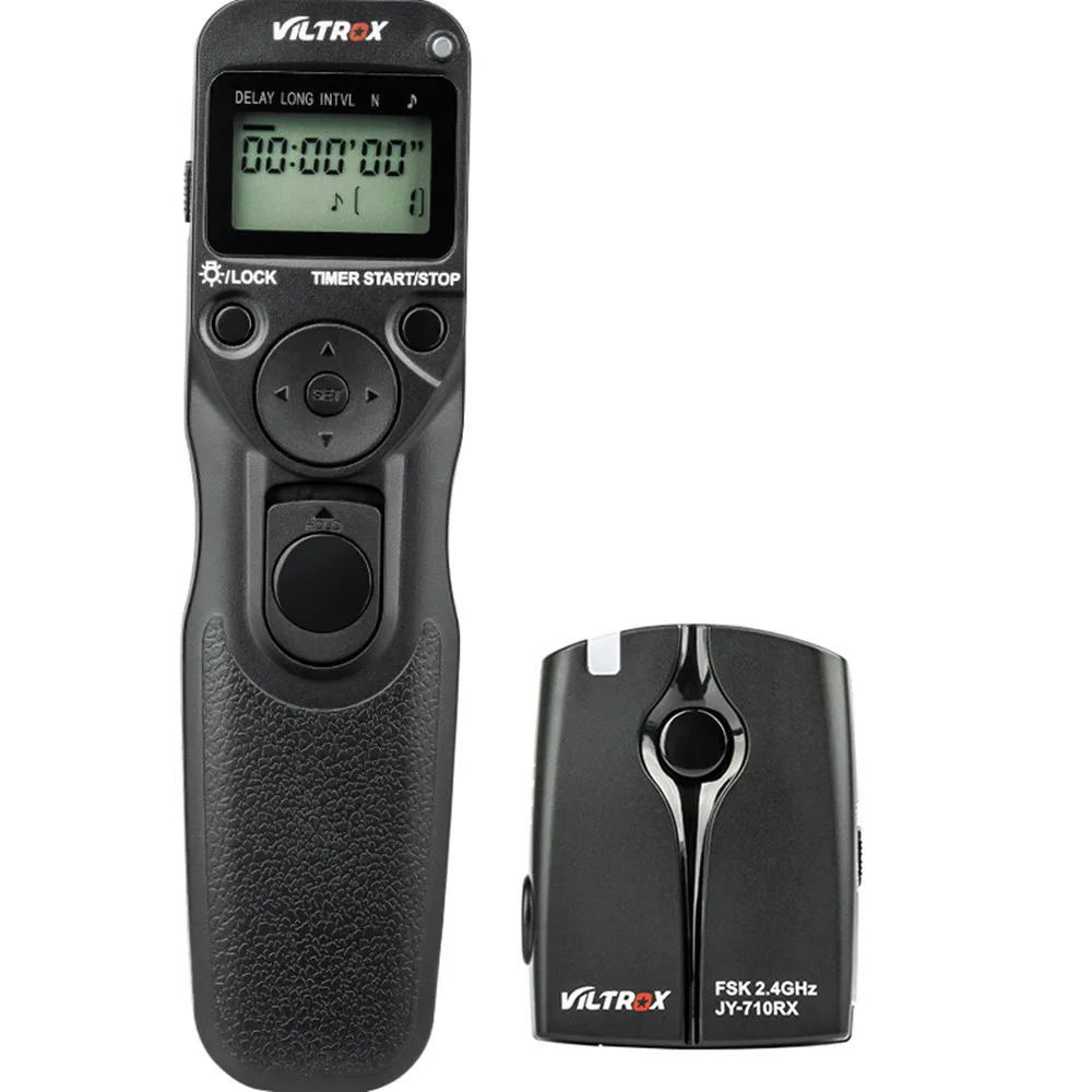 

Viltrox JY-710-N3 Camera Wireless Timer Remote Control Shutter Release for Nikon D90 D3200 D5600 D5500 D7200 D760 D750 D600 Z6 Z