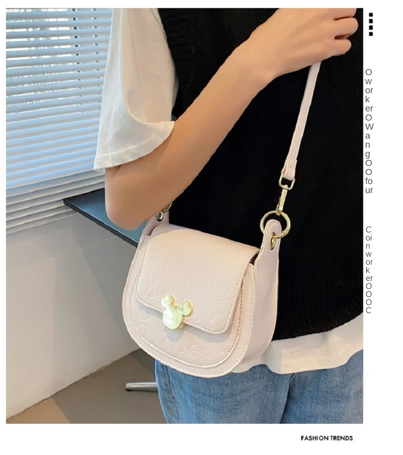 

Female Bag Spring And Summer Sweet And Cute Soft Face Indentation Shoulder Bag Net Red Temperament Campus Style Messenger Bag