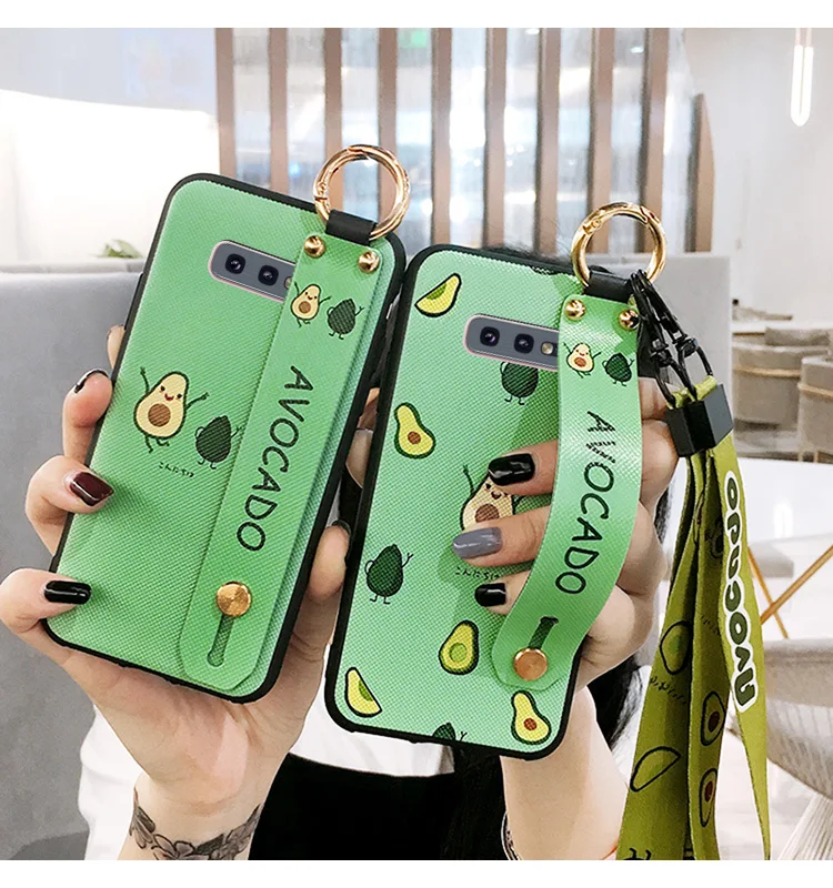 SAM S10 Единорог ремешок мягкий ТПУ чехол для телефона для samsung S10 plus/S10lite S9 S9P S8 S8p Note 8/9 держатель Чехол+ игрушка+ ремни