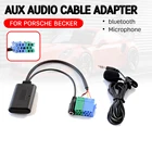 Bluetooth Aux-приемник, Кабель-адаптер с микрофоном для Porsche Becker, Мексика, Traffic Pro, DTM, для беспроводного аудио Aux-интерфейса