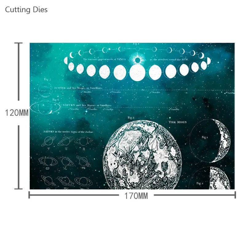 5 шт./партия Горячая штамповка звезда земля напечатанная веленевая писчая бумага