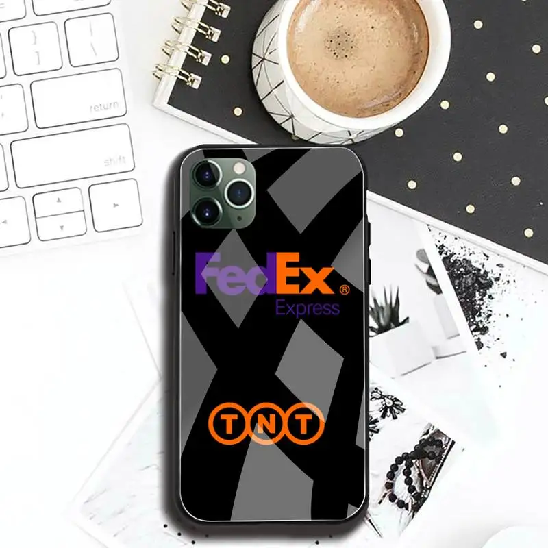 Чехол для телефона с рисунком TNT UPS DHL закаленное стекло iPhone 12 pro max mini 11 Pro XR XS MAX 8X7 6S 6