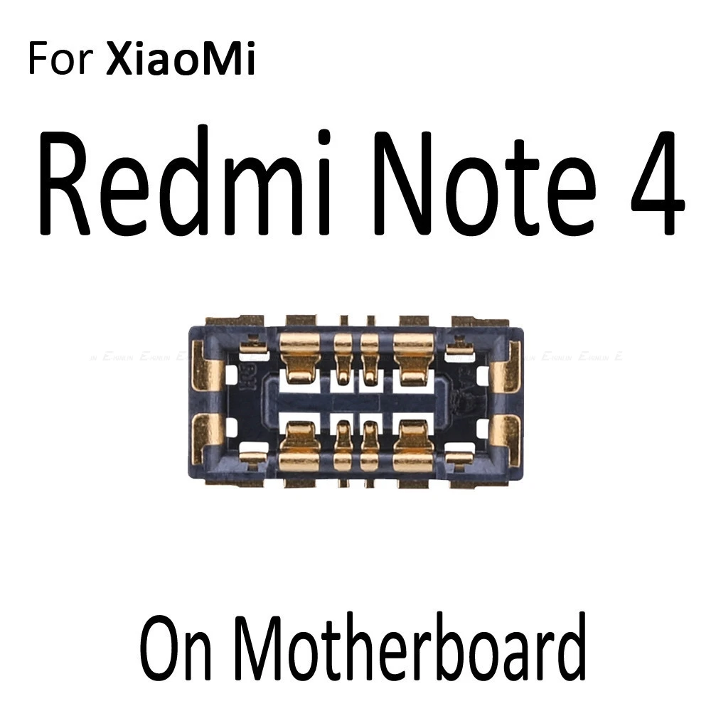 2 шт. Батарея Разъем Держатель контактов для Xiaomi mi 5X A1 A2 6X Red mi 5 6plus 6A Note 4 4X Pro 5 5A 7 Pro на материнской плате - Цвет: For Redmi Note 4