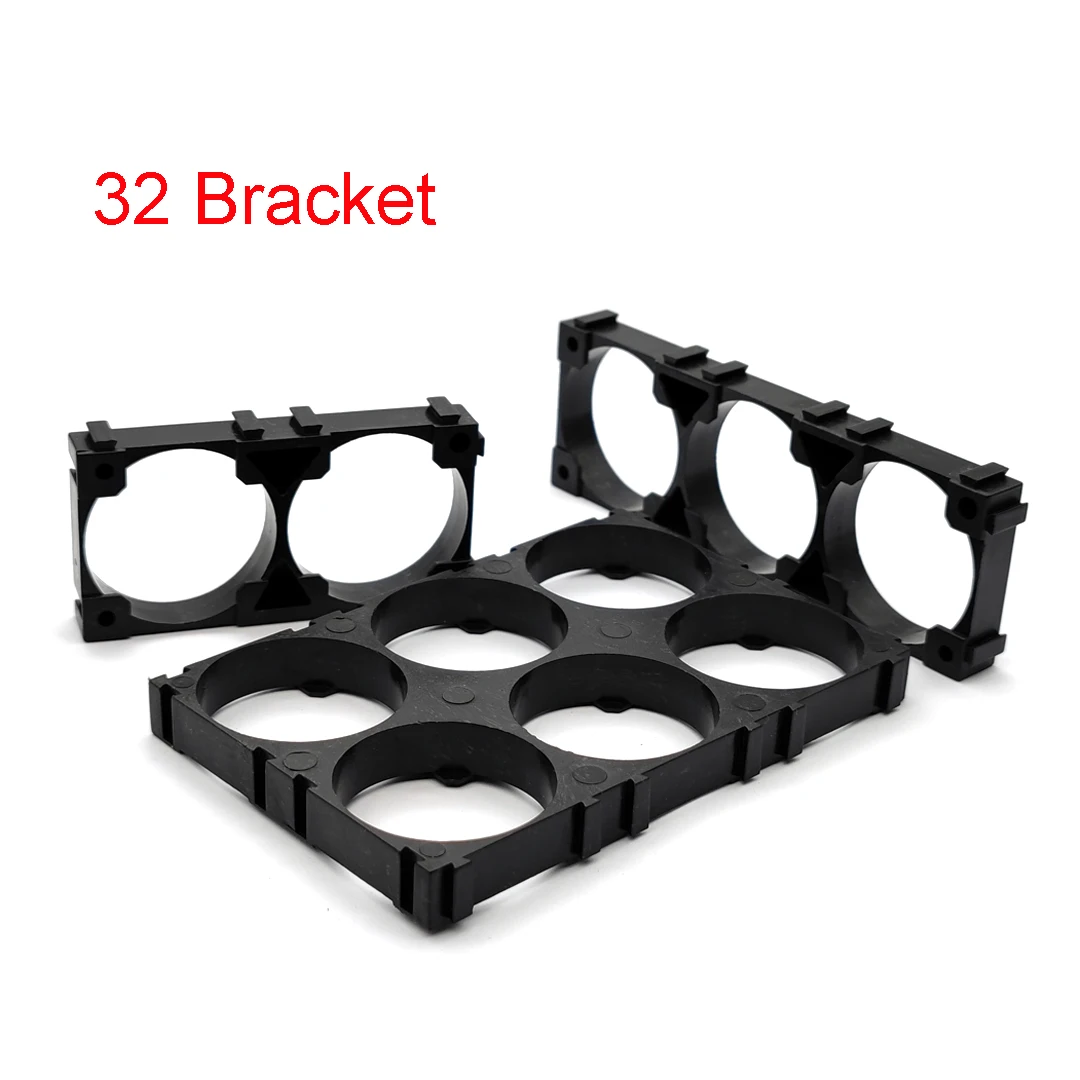 

32650 32700 32900 Battery Case Holder Bracket Cell Safety Anti Vibration Plastic Brackets Batteries Connection Seat 1x2 1x3 3x4