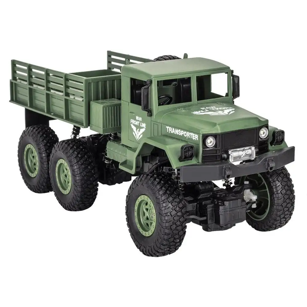 Зеленый JJRC/Q69 6WD 1/18 RC Автомобиль 2,4G внедорожник военный грузовик с дистанционным управлением 10 км/ч Радиоуправляемый гусеничный альпинистский автомобиль игрушка RTR - Цвет: Зеленый
