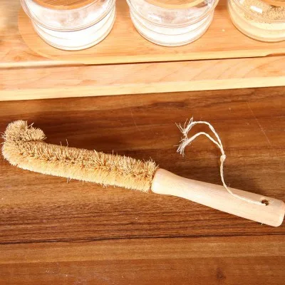 Щетка для бутылок деревянная ручка очистки стаканчиков очистка от загрязнений
