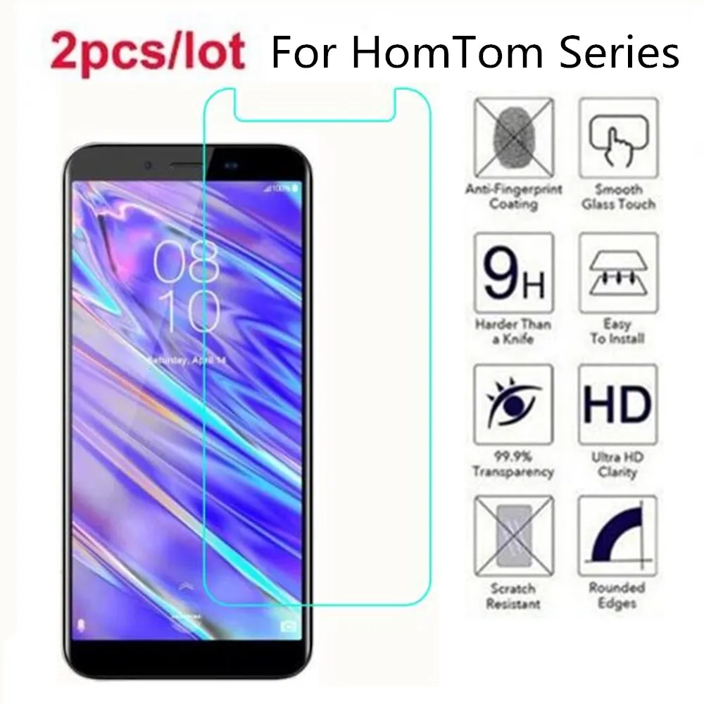 Закаленное стекло для HomTom C1 C2 Lite 2.5D Премиум Защитная пленка S99i C13 S17 S8 S7 S12 S16 C8