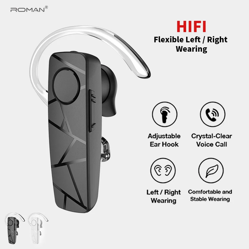 Римская Беспроводная bluetooth-гарнитура деловые наушники свободные руки микрофон