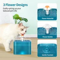 automatic cat water fountain filter indoor 2l led circulating water dispenser pet drinking fountain electric pet water feeder