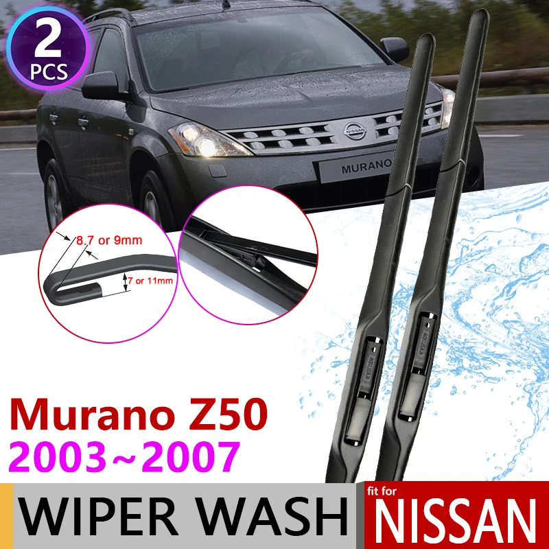 

for Nissan Murano Z50 2003 2004 2005 2006 2007 Front Windscreen Windshield Wipers Car Accessories Stickers Car Wiper Blades