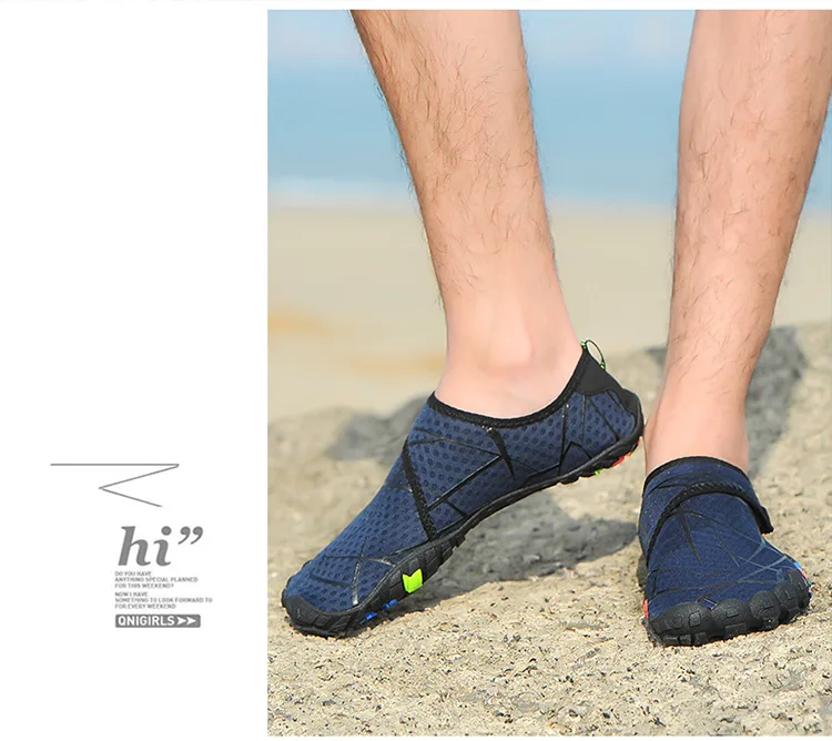 Водные виды спорта Fivefingers обувь для плавания на ногах походный кемпинг езда рыболовный светильник Нескользящая быстросохнущая низкая помощь пляжная обувь дешево