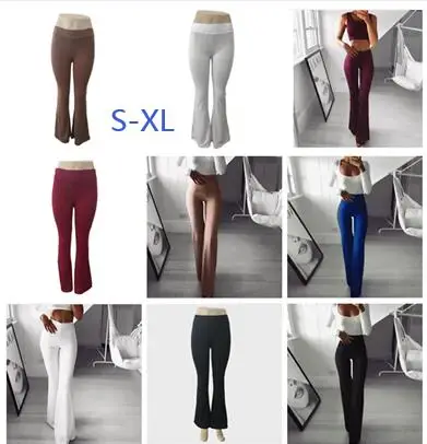 Женские длинные брюки модные сексуальные Однотонные эластичные леггинсы