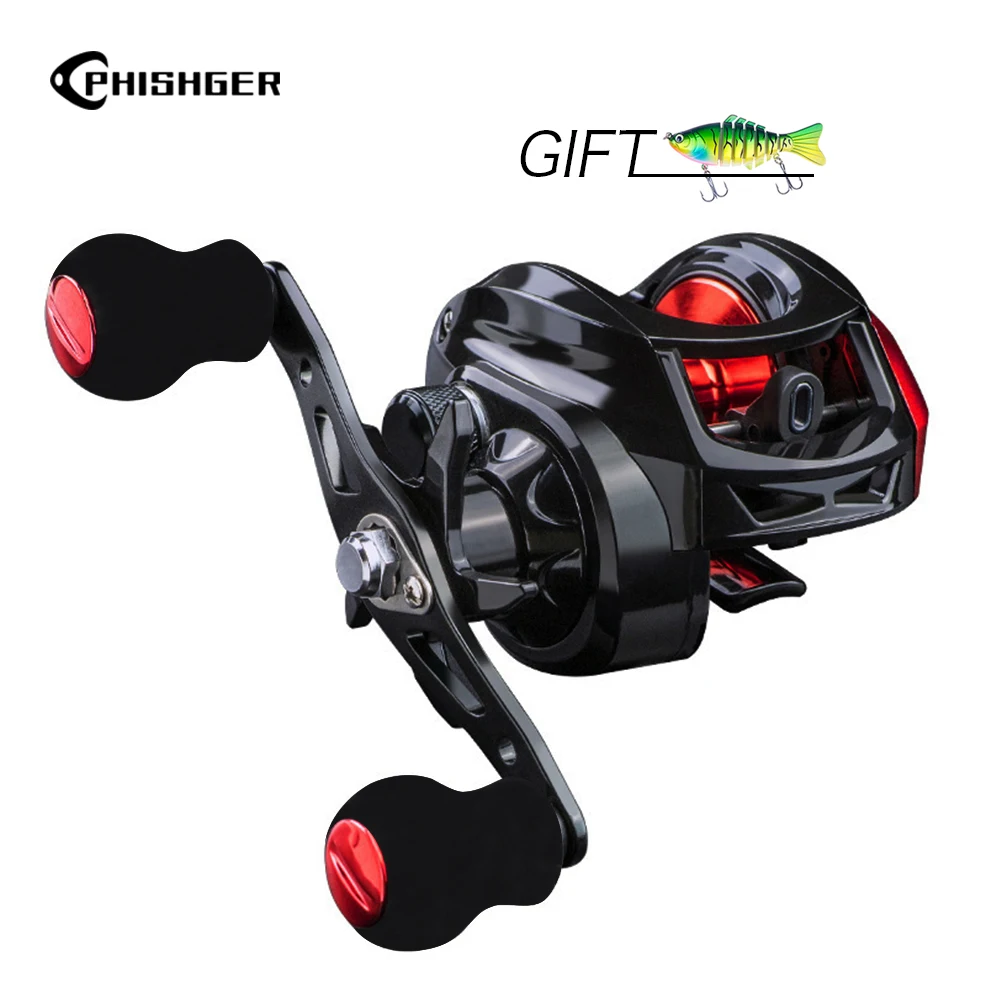 Рыболовная катушка PHISHGER для заброса приманки высокая скорость 7 2: 1 максимальная