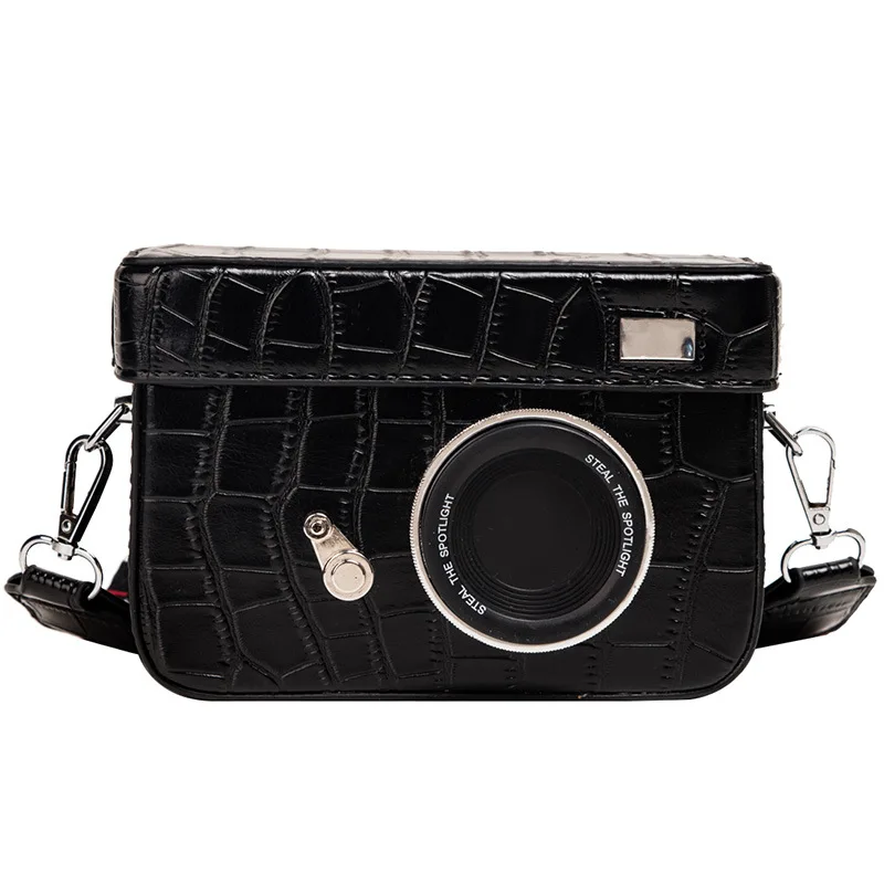 

2020 New Women Creative Personality Camera bag Retro Box Messenger Bag Female Crossbody Shoulder Handbag Girl Lovely Tote