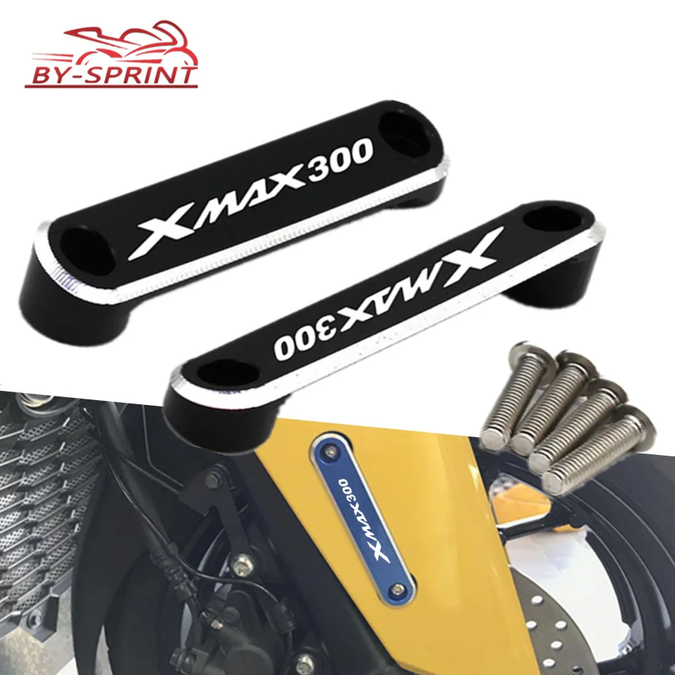 Для Yamaha XMAX X MAX 125 250 300 400 2017 2018 товары с логотипами передняя ось медная пластина