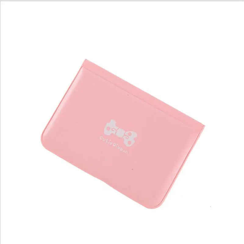 

Cute Bow tie Card Set Credit Card Holder Women Business Cards ID Passport Card Holder 12 Bits PU Leather