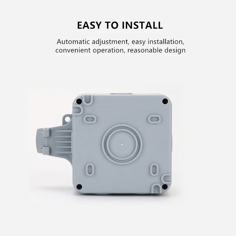 

IP66 Waterproof Outdoor Accessories Wall Socket 16A Universal Switched Socket Outside Use Electrical Socket Multitools Dropship
