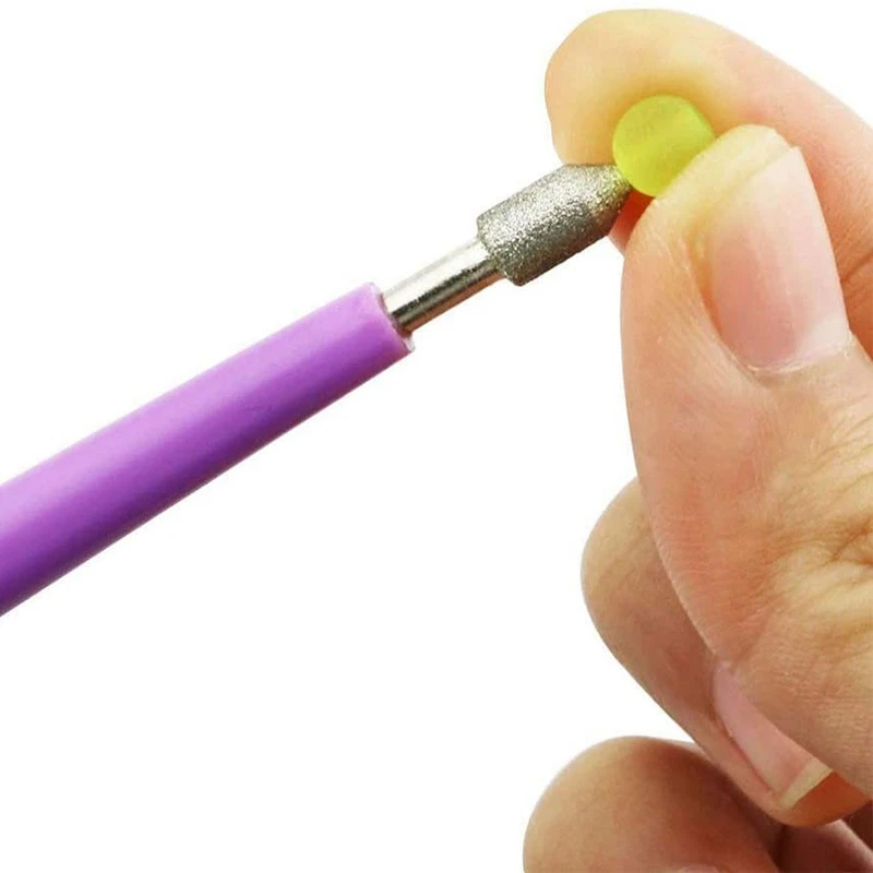 

10PCS Bead Reamer Set Diamond Tipped Bead Reamer Beading Hole Enlarger Tool for Glass Plastic Metal Wood Beads