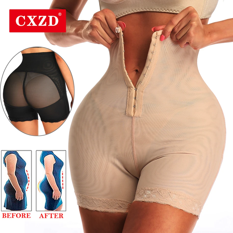 

CXZD Женский корсет для коррекции фигуры, сексуальные кружевные трусики, обтягивающие брюки, Корректирующее белье с завышенной талией для тр...