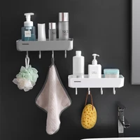 aps wall mounted bathroom shelf shampoo storage rack for kitchen with hooks corner drain design household bathroom accessories