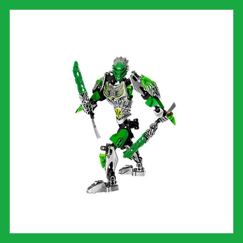В наличии Новый XSZ 610 1 BionicleMask светильник Bionicle Lewa Jungle Keeper of The Grow Building Block