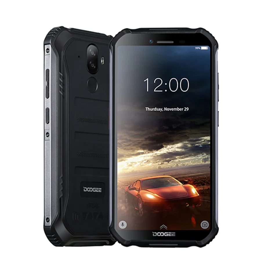 Black IP68 DOOGEE S40 Lite четырехъядерный 2 ГБ 16 ГБ Android 9,0 прочный мобильный телефон 5,5 дюймов дисплей 4650 мАч МП NFC отпечаток пальца - Цвет: Black
