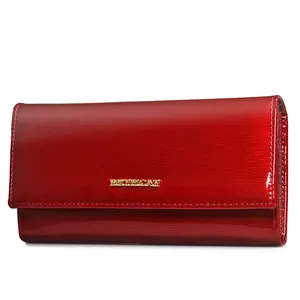 Кошелек женский из натуральной кожи, с отделением для карт и монет