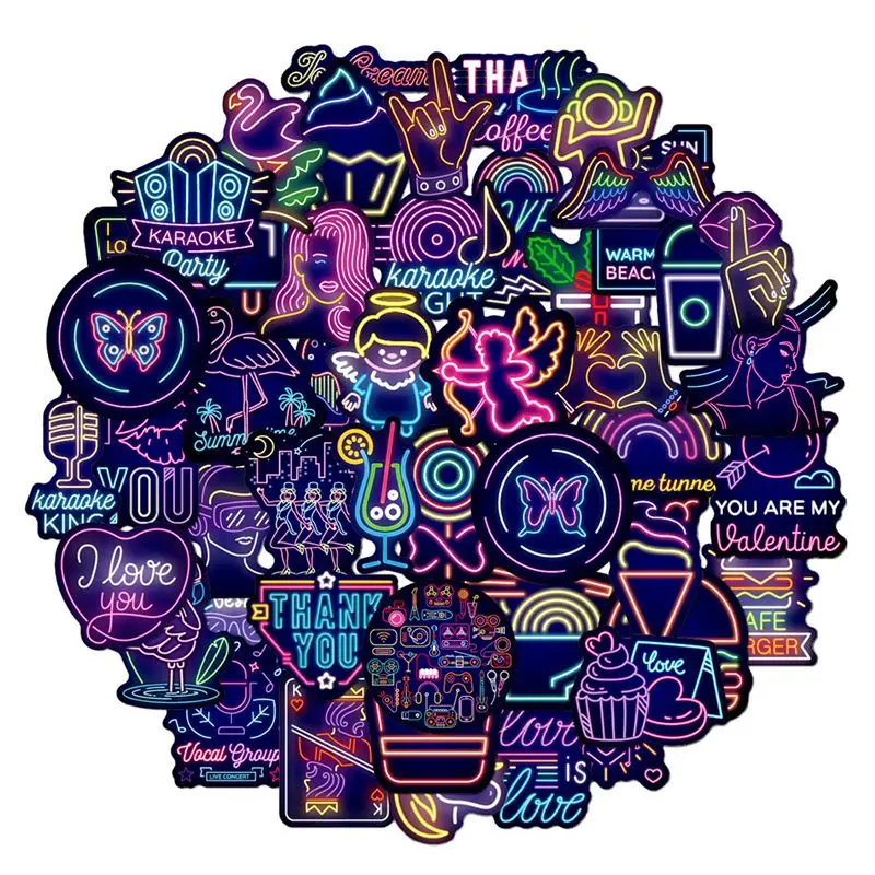 

Наклейки неосветильник аниме, наклейки с милыми животными, для ноутбука, компьютера, чемодана, гитары, холодильника, велосипеда, автомобиля,...