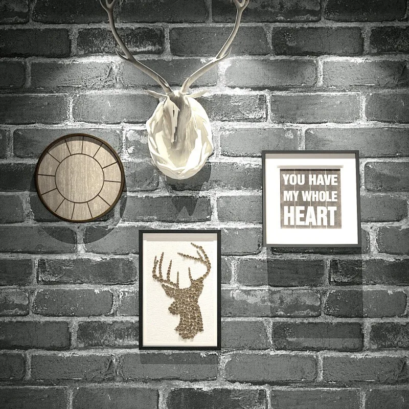 Рулон 3D искусственной кирпичной стены винтажная моющаяся виниловая 3d бумага в