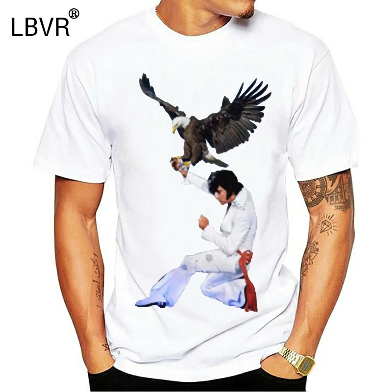 Elvis Hunts/футболка с орлом elvis Eagle Ретро стиль crappy craptastic zandozan zando zan falconry охота - купить